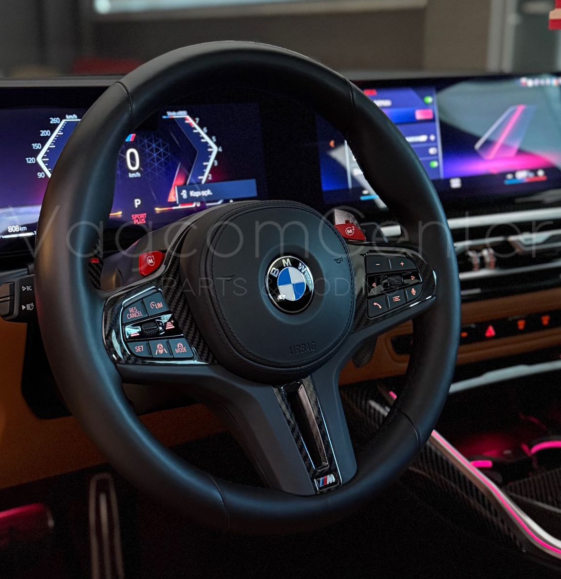 BMW 1-2-3-4-5-X5<br> Serisi için<br> Carbon Direksiyon Trim