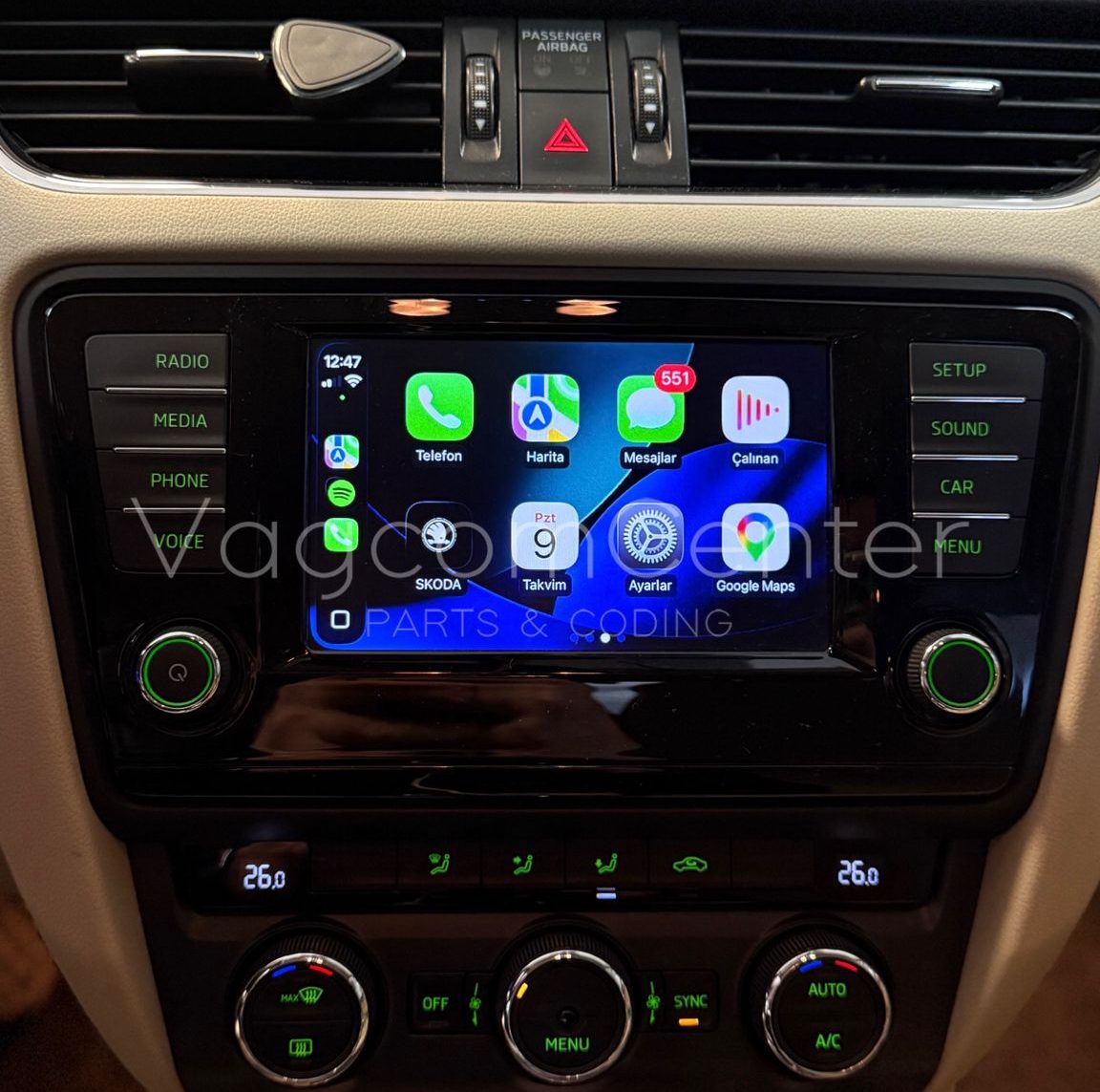 App-Connect <br> Aktivasyonu <br> Apple CarPlay & Android Auto <br> | Skoda Octavia