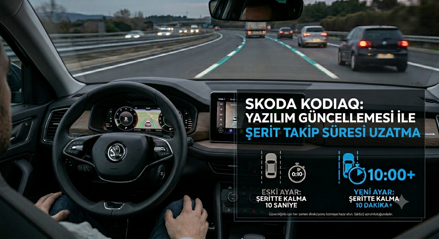 Şerit Takip Lane Assist <br> Süre Uzatma <br> | Skoda Kodiaq